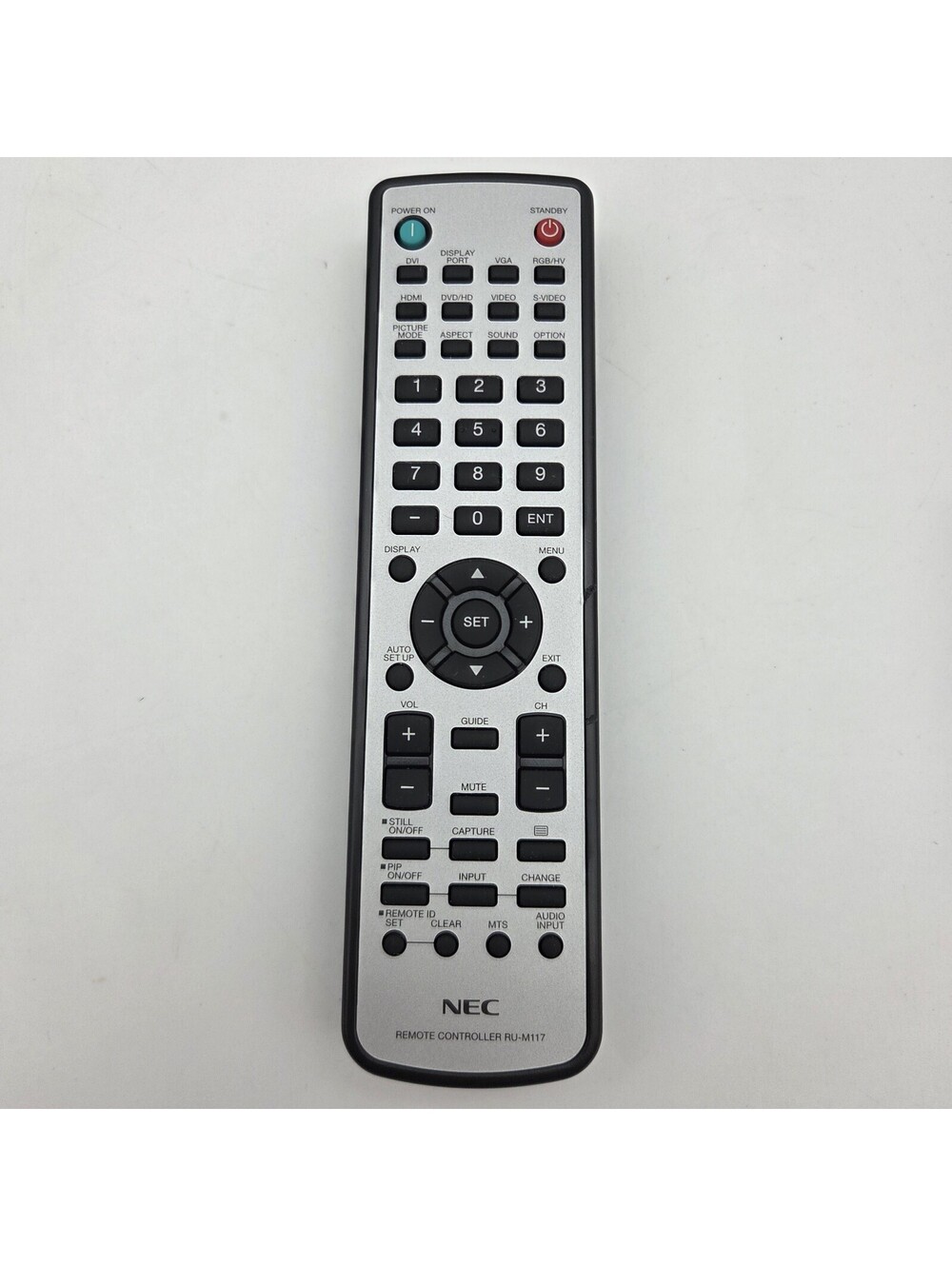 NEC RU-M117 Remote Control OEM for MultiSync Monitors P400 V422 X401S - Tested